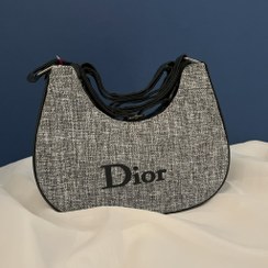 تصویر کیف دوشی دوریتو | کوچک، طوسی کنفی با تک زیپ و بند قابل تنظیم 