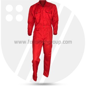 تصویر لباس کار یکسره قرمز CO2 سایز M 