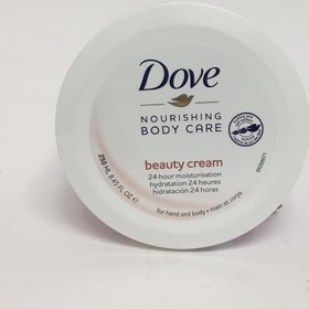 تصویر کرم زیبایی داو مرطوب کننده و آبرسانی 24 ساعته دست و بدن 250 گرمی Dove nourishing body care beauty cream for hand body 