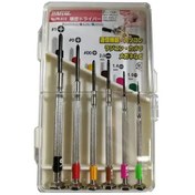 تصویر ست پیچ گوشتی ساعتی سان فلگ 6 عددی مدل PR-810 