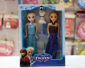 تصویر اسباب بازی عروسکهای مفصلی السا و انا دو عددی (Frozen) به همراه اولاف 