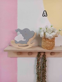 تصویر راکر فیل چوبی 