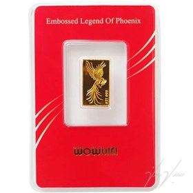 تصویر شمش طلا ۰.۴۰۰ گرمی طرح سیمرغ ایران 