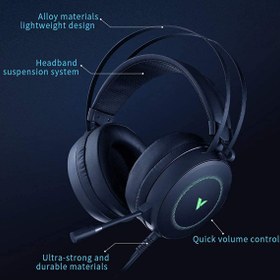 تصویر هدست گیمینگ رپو مدل VH160 Rapoo VH160 Virtual 7.1 Channels Gaming Headset