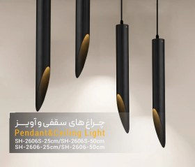 تصویر چراغ سقفى روکار SH-2605-25cm شعاع 