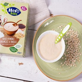 تصویر غذای کمکی کودک ارگانیک هرو بیبی 8 غله، شیر و پنیر و شیره انگور ۲۰۰ گرم Hero Baby organic baby food 8 grains, milk, cheese and grape juice 200gr