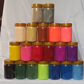 تصویر پودر مخمل پلی استر تُرک طوسی 70 گرم 