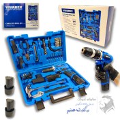تصویر کیت دریل پیچ گوشتی شارژی ویوارکس 12 ولت 40 پارچه دو باتری مدل VR1240-CDK VR1240-CDK Vivarex Cordless Drill
