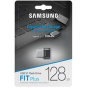 تصویر فلش مموری سامسونگ مدل FIT Plus USB 3.1 ظرفیت 128 گیگابایت Samsung FIT Plus USB 3.1 Flash Memory - 128GB