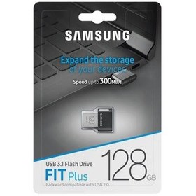 تصویر فلش مموری سامسونگ مدل FIT Plus USB 3.1 ظرفیت 128 گیگابایت Samsung FIT Plus USB 3.1 Flash Memory - 128GB