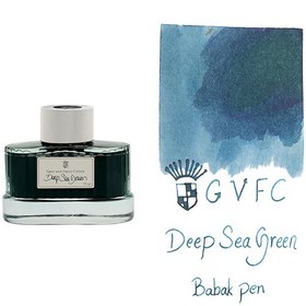 تصویر جوهر خودنویس گرافون فابرکاستل سبز دریای عمیق ۱۴۱۰۰۸ GRAF VON FABER-CASTELL Deep Sea Green 