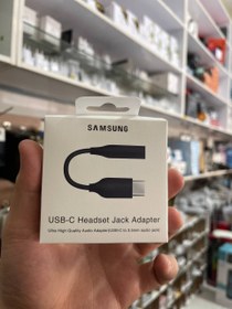تصویر مبدل تایپ سی به جک aux درجه یک USB-C To 3.5mm Cable 0.19m