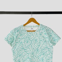 تصویر تی شرت کبریتی - سفید طرحدار / لارج 