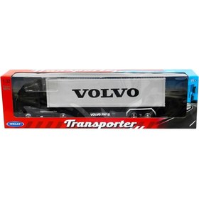 تصویر ماکت فلزی تریلی کانتینر دار ولوو مقیاس ۱:۳۲ کد FH12 