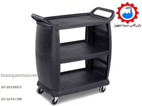 تصویر ترولی حمل رستورانی پذیرایی مدل640 (همراه سطل کناری) 