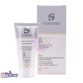 تصویر كرم ضد آفتاب سانیورا رنگی مناسب پوست چرب SPF50 Sunivera Sunscreens Tinted For Oily Skin Cream SPF50