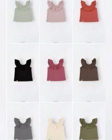 تصویر تاپ یقه چین دار AKU 