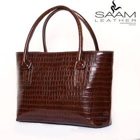 تصویر کیف دوشی زنانه چرم اداری کد D1041 