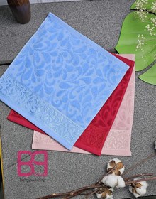 تصویر دستمال مخمل انتیک بهباف اذر 30در30 سانت 