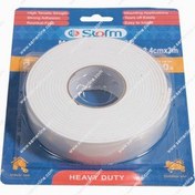 تصویر چسب دو طرفه 2 میل شفاف استورم 