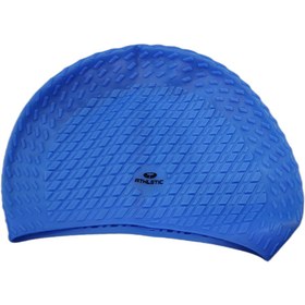 تصویر کلاه شنا خشتی اتلتیک athletic - سورمه ای 