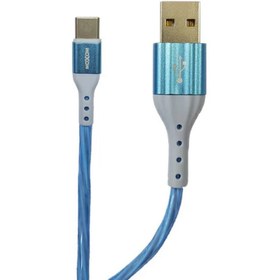 تصویر کابل تبدیل USB به USB-C موکسوم مدل MX-CB68 LED mx-cb68-type-c