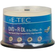 تصویر DVD پرینتیبل E-TEC 8.5GB ا E-TEC DVD+R DL E-TEC DVD+R DL