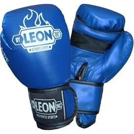 تصویر تجهیزات بوکس آبی Leon Blade Training Boxing ، Kick و Muay Thai Eldiveni Blue By Leon 1982 