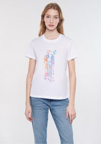 تصویر تی شرت آستین کوتاه زنانه ماوی ا mavi | 1611294-620 mavi | 1611294-620