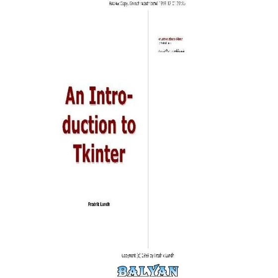 خرید و قیمت دانلود کتاب An Introduction to Tkinter | ترب
