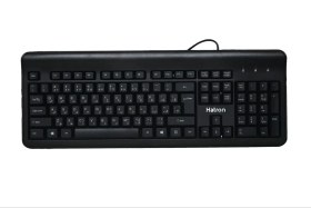 تصویر کیبورد HK202N هترون سیمی با حروف فارسی Hatron HK202N Wierd Keyboard