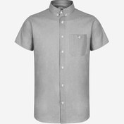 تصویر پیراهن آستین کوتاه مردانه طوسی جیب دار198635 