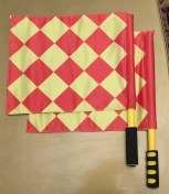 تصویر پرچم کمک داوری شطرنجی فوتبال اعلا 