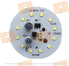 تصویر چیپ ال ای دی 10 وات 220 ولت سفید مهتابی خازن دار 