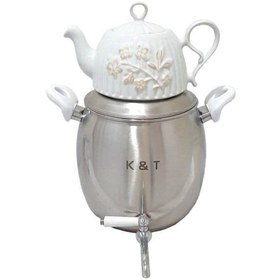 تصویر ست کتری و قوری کی اند تی مدل 1022 K and T 1022 Kettle and Teapot set