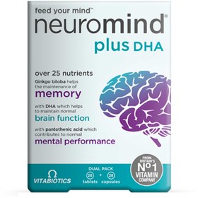 تصویر قرص تقویت کننده حافظه نرومایند ویتابیوتکس Vitabiotics Neuromind Plus DHA