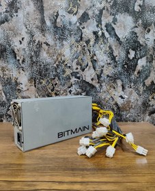 تصویر پاور Bitmain 1600 (بیت مین ۱۶۰۰) با دسته سیم وارداتی چین Power Bitmain 1600