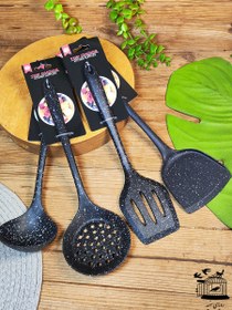 تصویر کفگیر و ملاقه سیلیکونی 