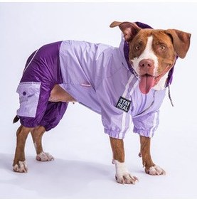 تصویر Pawstar لباس مخصوص سگ دو رنگ یاسی بنفش نژاد متوسط ​​و بزرگ 