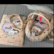 تصویر تشک بازی نوزاد گارد دار ۷ تیکه مدل گربه 