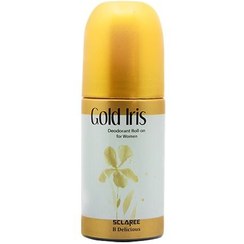 تصویر دئودورانت رولی زنانه B Delicious Gold Iris حجم 60میل اسکلاره Sclaree B Delicious Gold Iris Deodorant Roll On For Women 60ml