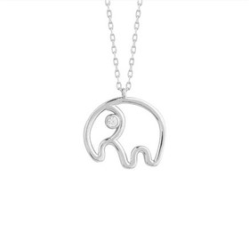 تصویر گردنبند نقره فیل NSi-1558