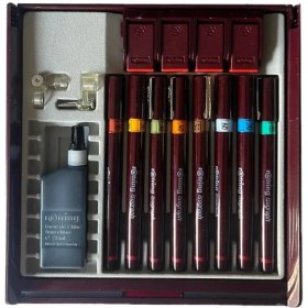 تصویر ست راپید روترینگ ۸ عددی ست راپید روترینگ 8 عددی به همراه اداپتور ، جوهر محتوی ست شامل راپید به شماره های : 0/1 ، 0/2 ، 0/3 ، 0/4 ، 0/5 ، 0/6 ، 0/7 ، 1/4 استند دار ساخت آلمان