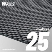 تصویر عایق الاستومری شانه تخم مرغی ضخامت 25 میلیمتر لینکران 