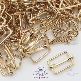 تصویر سگک تنظیم (بندگیر) طلایی 2.5 سانت (بسته 100 عددی) 