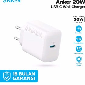 تصویر شارژر دیواری 20 وات انکر مدل Select Charger A2347 