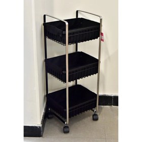 تصویر سبد سیب زمینی و پیاز بی وی کی مدل سه طبقه کد 441603 BVK potato and onion basket, three-tier model, code 441603