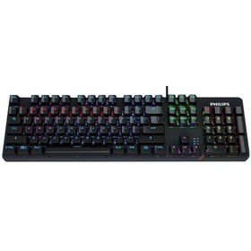 تصویر کیبورد مخصوص بازی فیلیپس مدل SPK8404 Philips SPK8404 Gaming Keyboard