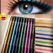 تصویر پک 12 عددی مداد چشم رنگی شمعی (برند دوسه)(آرایشی ثمن کالا )در12 رنگ 