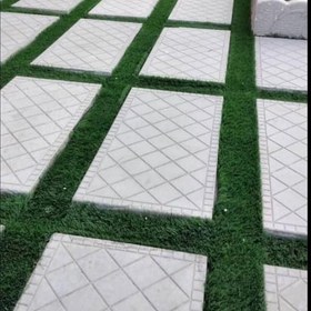 تصویر موزاییک پلیمری واش بتن طرح ضربدری ابعاد30در60 ارسال توسط باربری بسته یک متری 